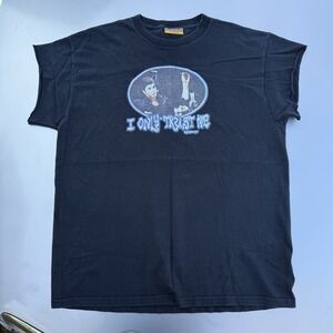 00s Scarface Respect Skateboards "I Only Trust Me" T-shirt Half Chopped Sleeves